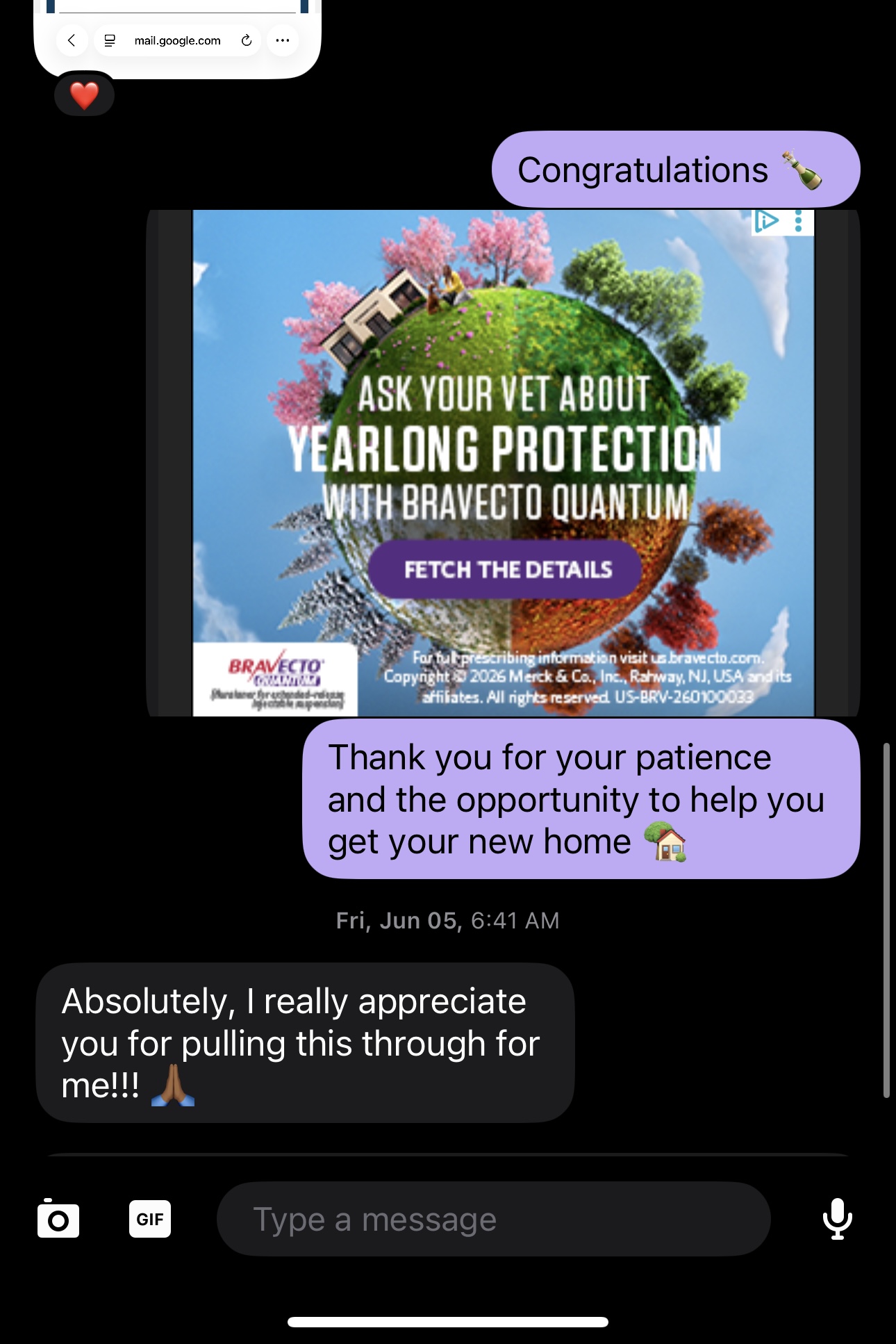 Client testimonial screenshot from TikTok Live